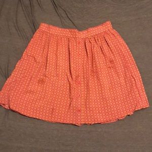 Orange/Pink Flowy Skirt